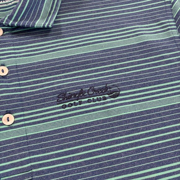 Vineyard Vines Shirt Mens L Performance Polo Shingle Creek Golf Club Striped‎ - Picture 5 of 8